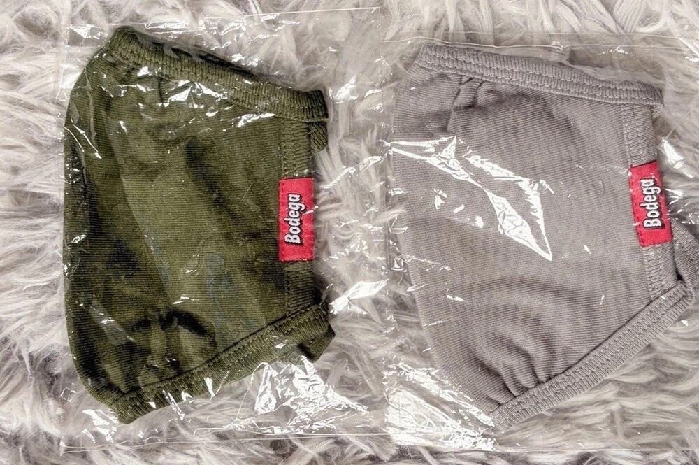 Bodega Boston Face Mask Reusable Washable Face Covering Adult Unisex NEW 2 Pack